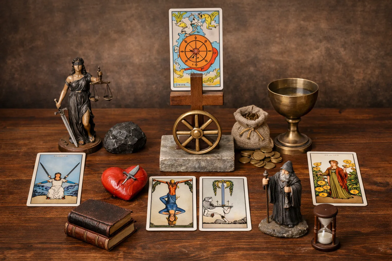 タロット占い「ケルト十字」を無料で試す｜10枚の読み方と質問術