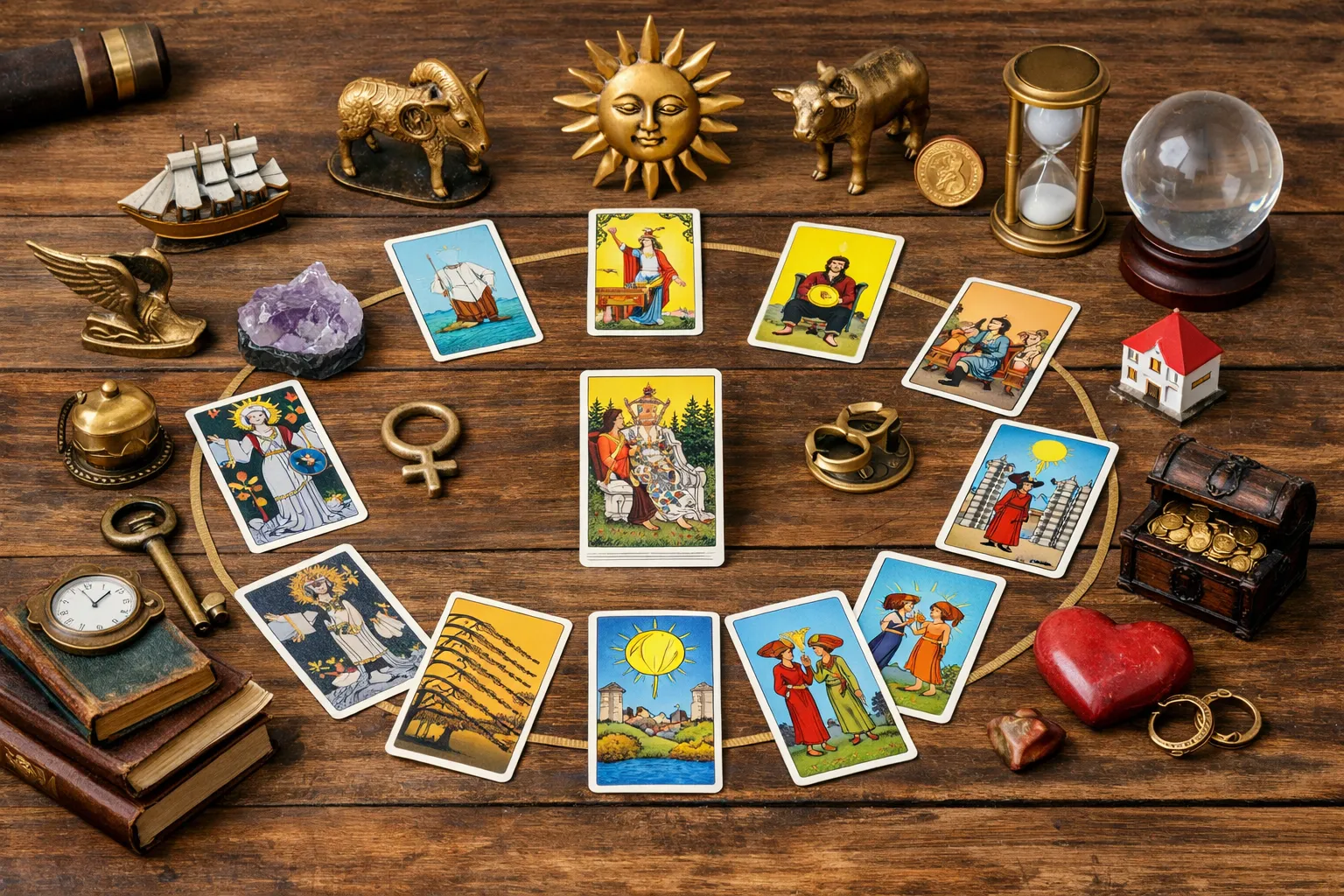 ホロスコープ×タロットのやり方｜質問の作り方から13枚展開まで